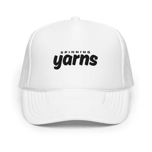 Black on White - Yarns Trucker Hat