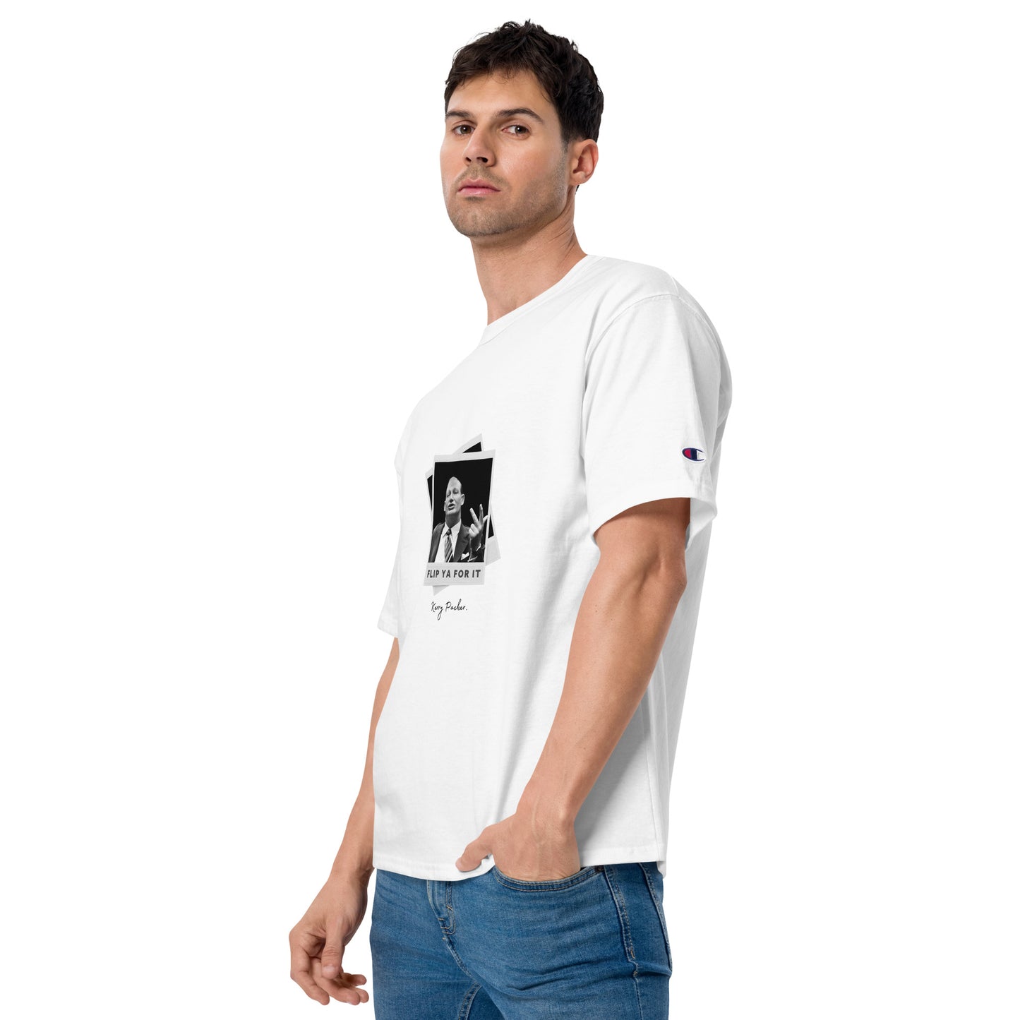Champion T-shirt (Kerry Packer Flip Ya For It)